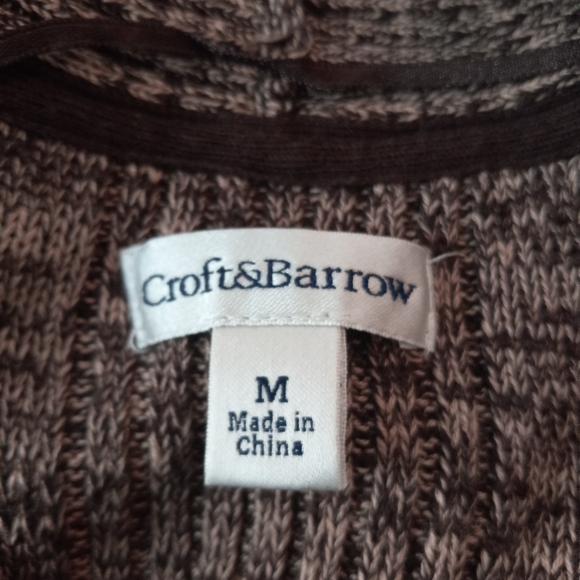 Croft & Barrow Knit Ribbed Cardigan - Picture 4 of 5